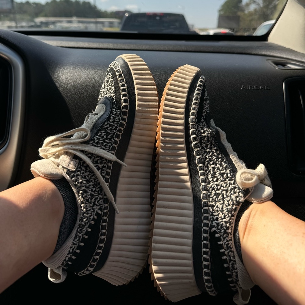 Dolce Vita DOLEN SNEAKERS WHITE BLACK WOVEN